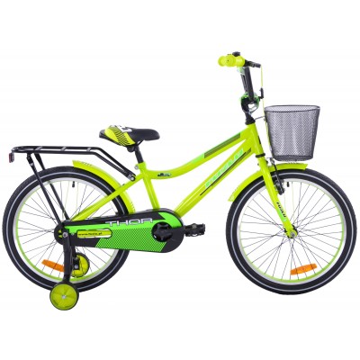 Detský bicykel 20 Fuzlu Thor žlto-zelený